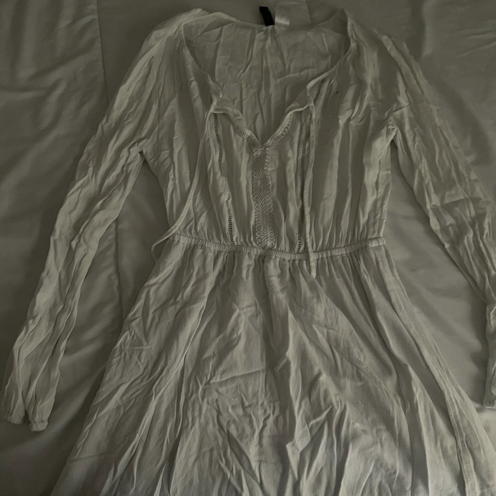 Long sleeve white shirt dressy type